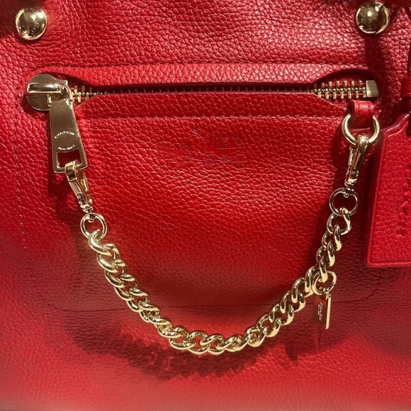 Coach Pebbled Leather Prairie Chain Satchel - Picture 3 of 4